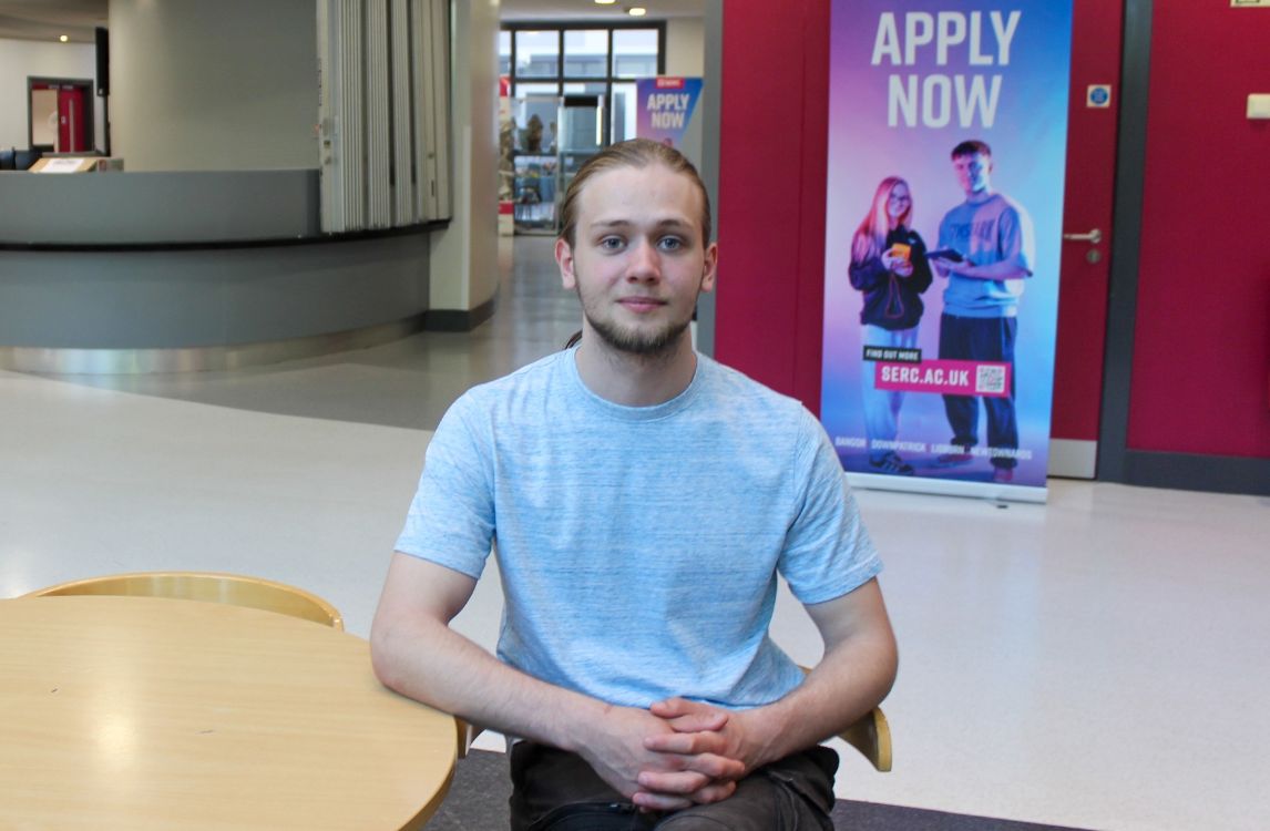 SERC student Andrii Hladkyi at the Lisbur Campus